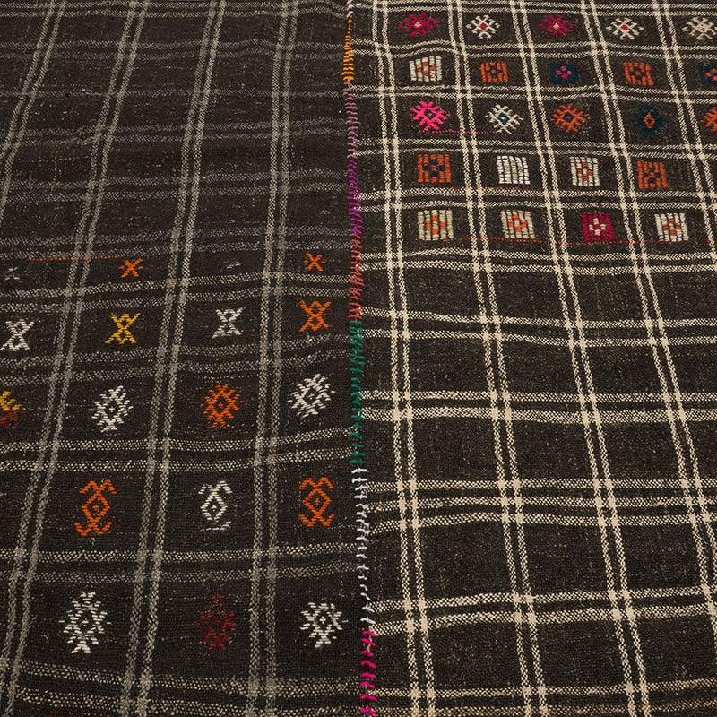 Vintage Anatolian Jijim Rug - 5' 1" x 6' 7" (61" x 79") - K0083745