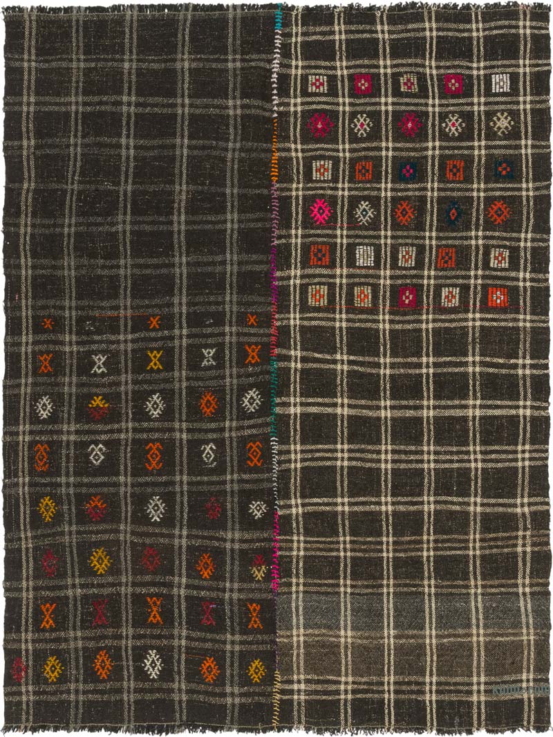 Vintage Anatolian Jijim Rug - 5' 1" x 6' 7" (61" x 79") - K0083745