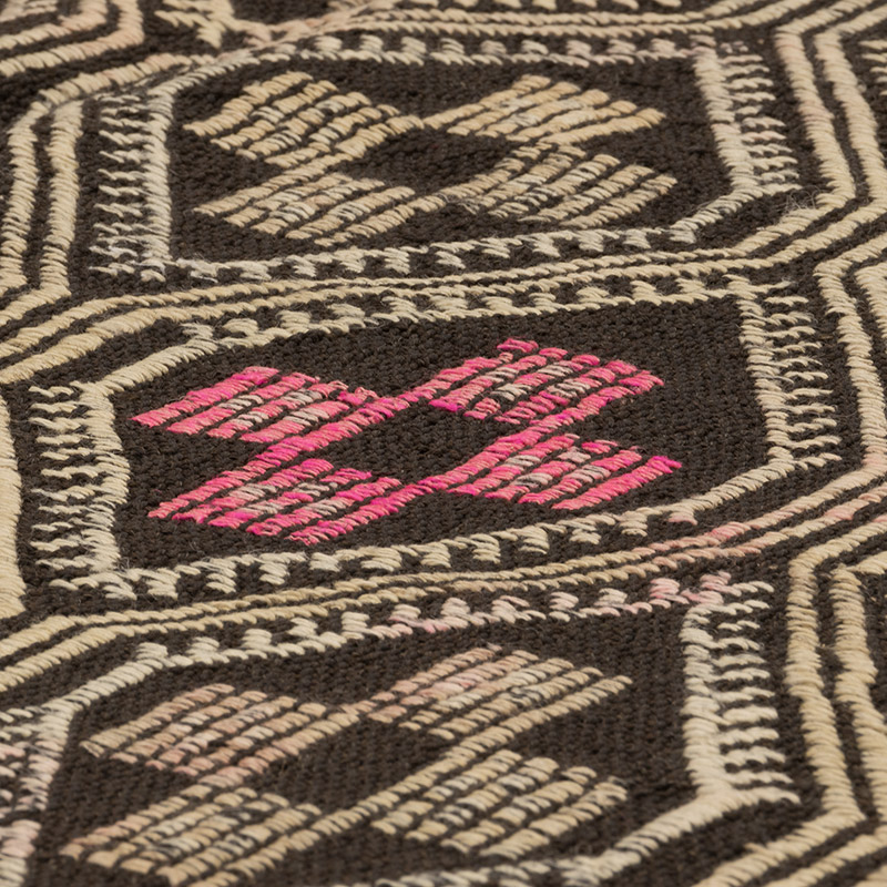 Vintage Anatolian Jijim Rug - 4' 4" x 9' 2" (52" x 110") - K0083747