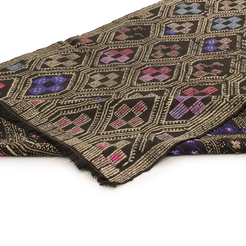 Vintage Anatolian Jijim Rug - 4' 4" x 9' 2" (52" x 110") - K0083747