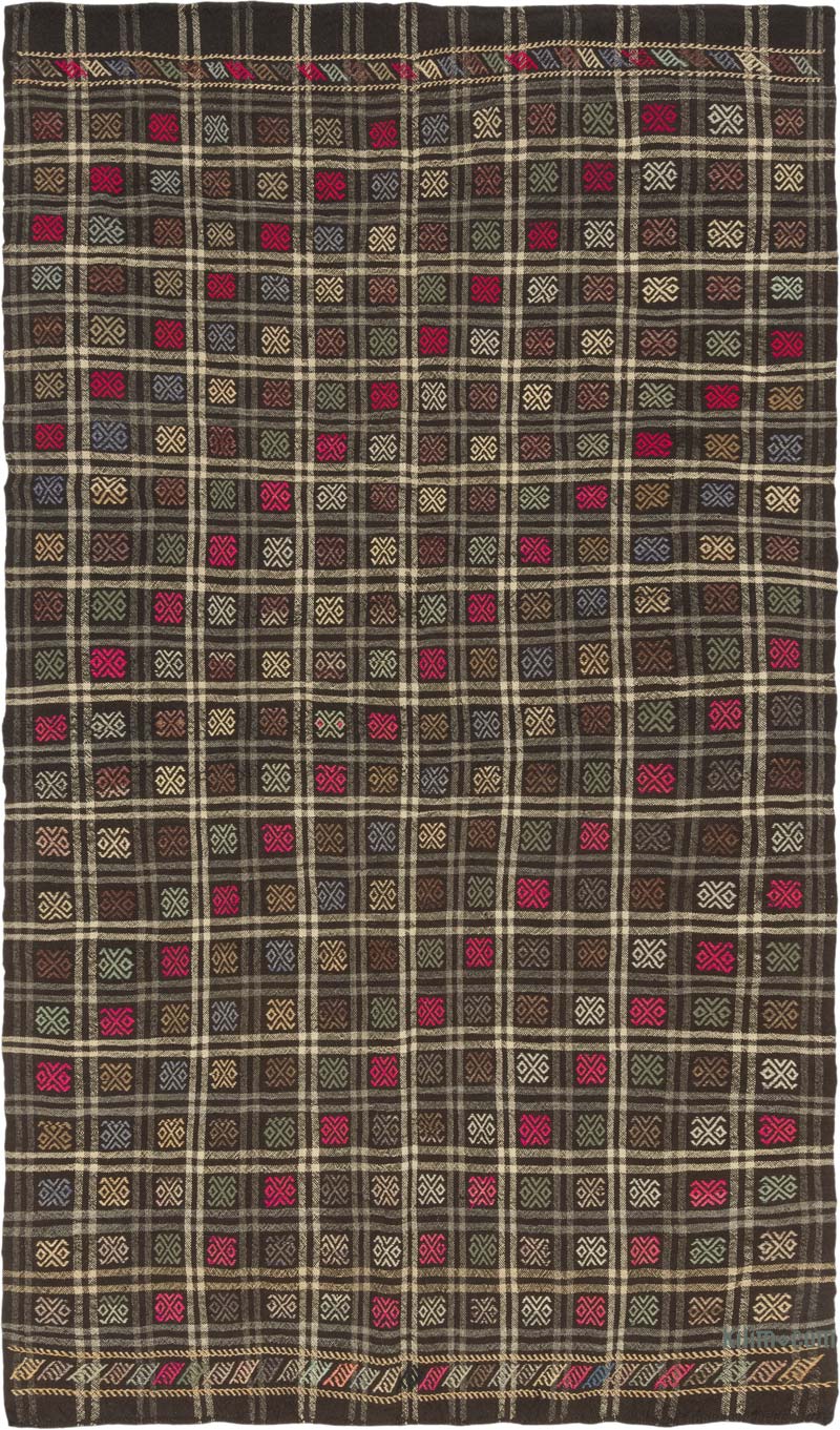 Vintage Anatolian Jijim Rug - 5' 9" x 10'  (69" x 120") - K0083749