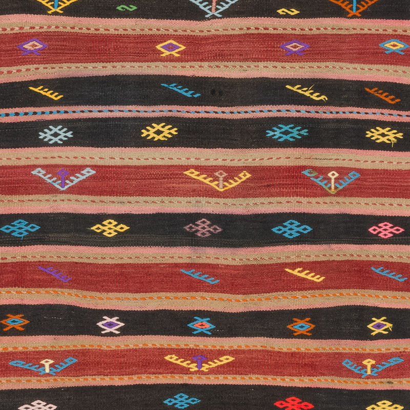 Vintage Anatolian Kilim Runner - 3' 6" x 12' 4" (42" x 148") - K0083750