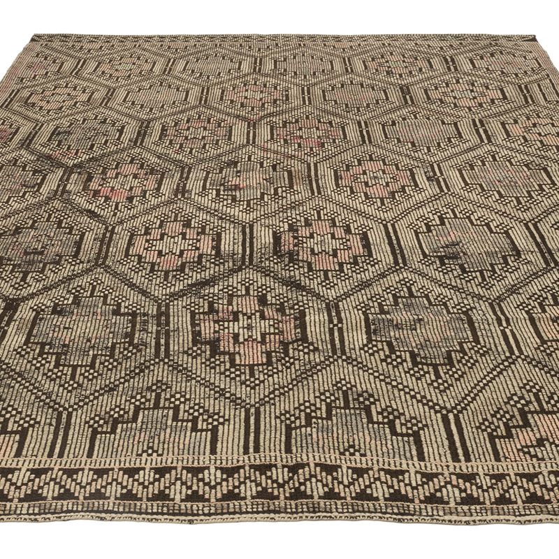 Vintage Anatolian Jijim Rug - 6' 9" x 9' 2" (81" x 110") - K0083753