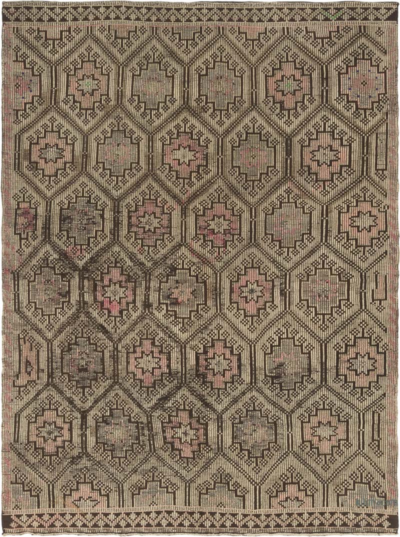 Vintage Anatolian Jijim Rug - 6' 9" x 9' 2" (81" x 110") - K0083753