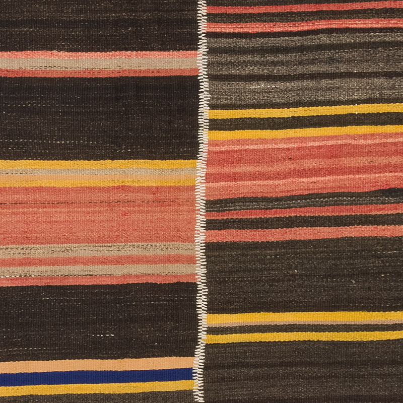 Vintage Anatolian Kilim Rug - 3' 11" x 10' 10" (47" x 130") - K0083754