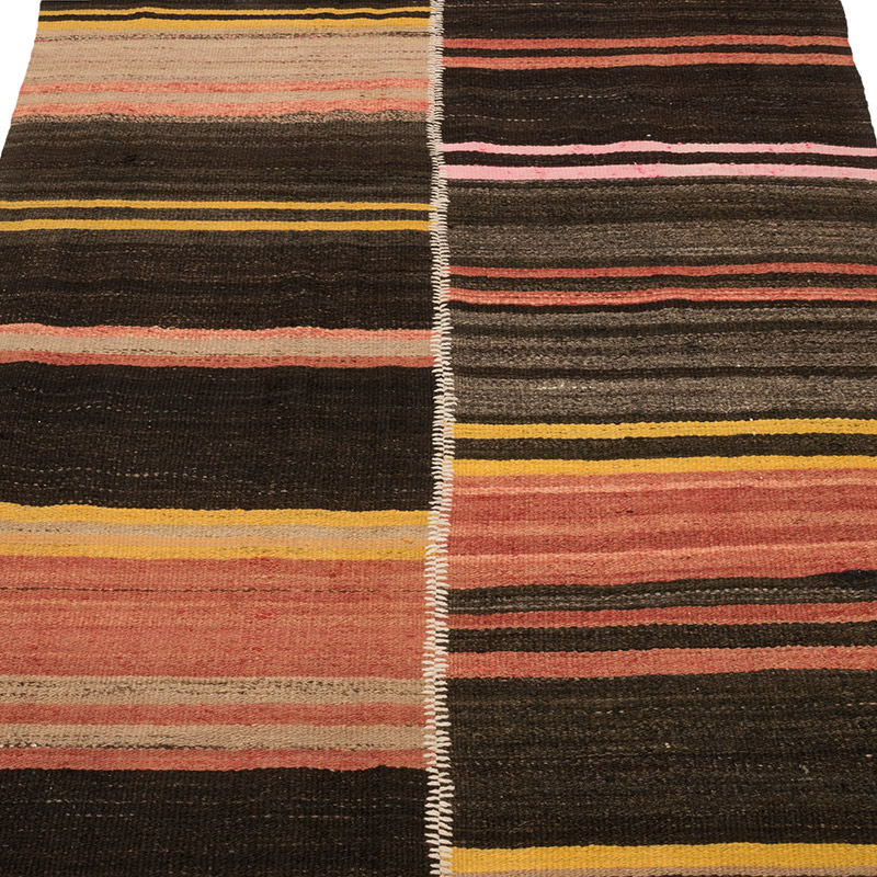 Vintage Anatolian Kilim Rug - 3' 11" x 10' 10" (47" x 130") - K0083754