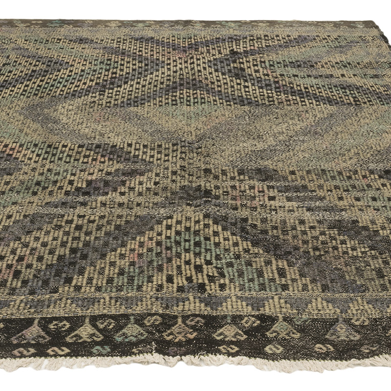 Vintage Anatolian Jijim Rug - 6' 4" x 8'  (76" x 96") - K0083755