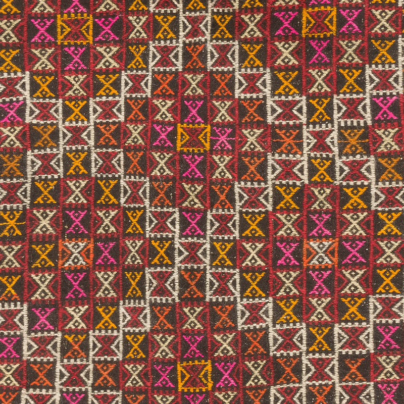 Vintage Anatolian Jijim Rug - 4' 2" x 9' 1" (50" x 109") - K0083756