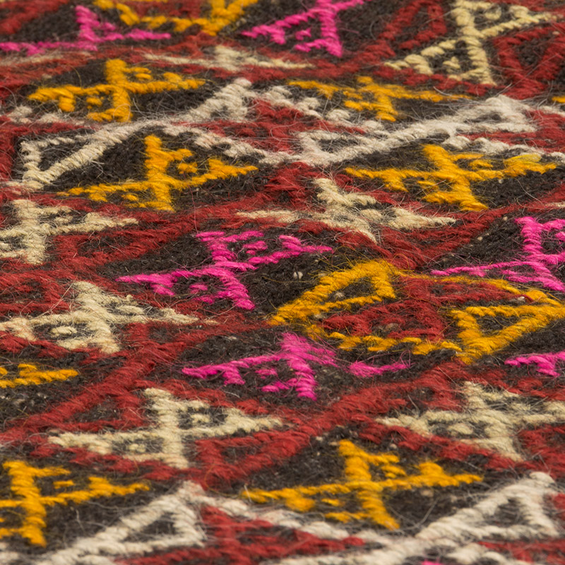 Vintage Anatolian Jijim Rug - 4' 2" x 9' 1" (50" x 109") - K0083756