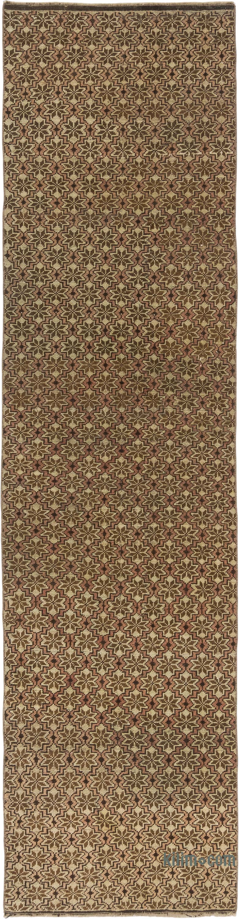 Pasillo Vintage Turco Anudado a Mano - 75 cm x 290 cm - K0083760