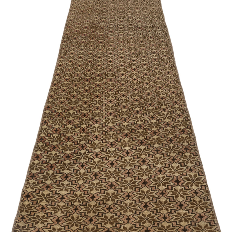 Vintage Turkish Hand-Knotted Runner - 2'  x 9' 2" (24" x 110") - K0083764