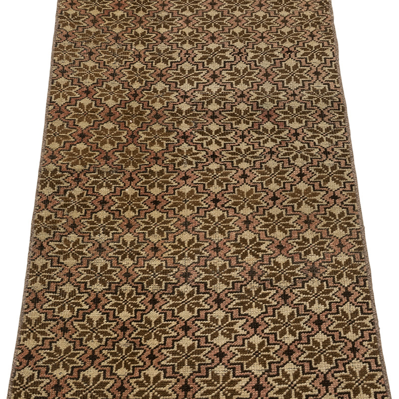 Vintage Turkish Hand-Knotted Runner - 2'  x 9' 2" (24" x 110") - K0083764