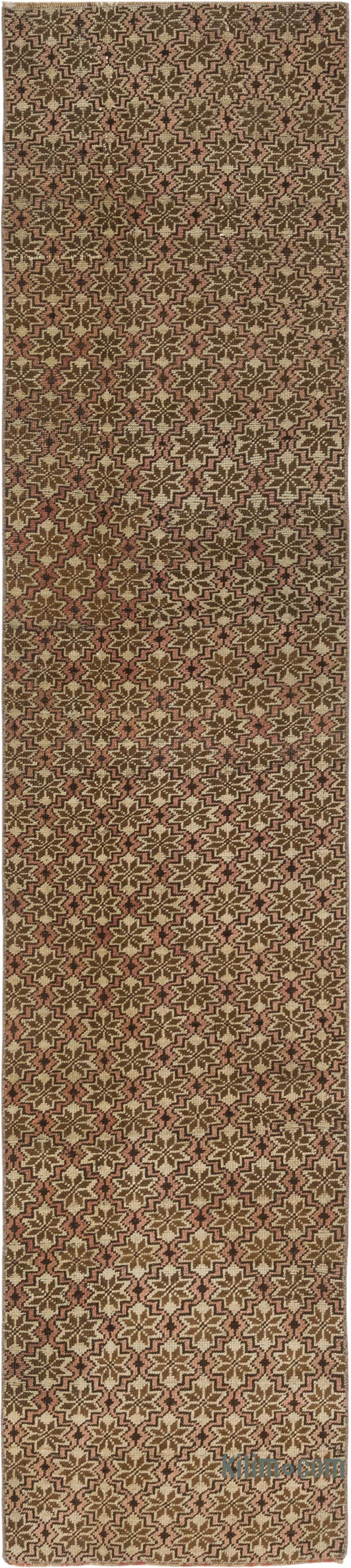 Vintage Turkish Hand-Knotted Runner - 2'  x 9' 2" (24" x 110") - K0083764