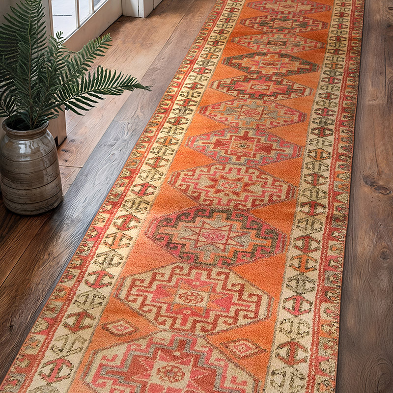 Vintage Anadolu Yolluk - 80 cm x 301 cm - K0083770