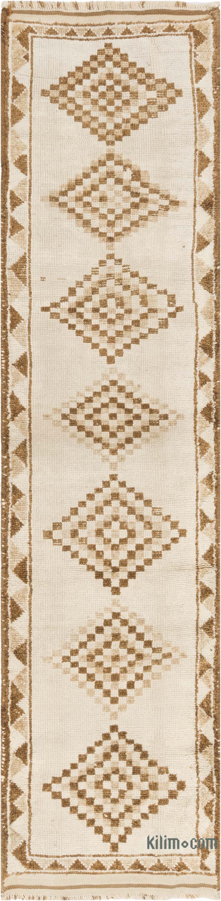 Vintage Tribal Runner Rug - 2' 10" x 11' 10" (34" x 142") - K0083771