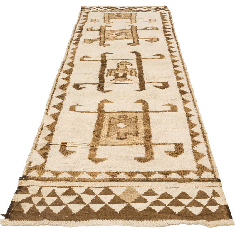 Vintage Tribal Runner Rug - 3'  x 10' 2" (36" x 122") - K0083773
