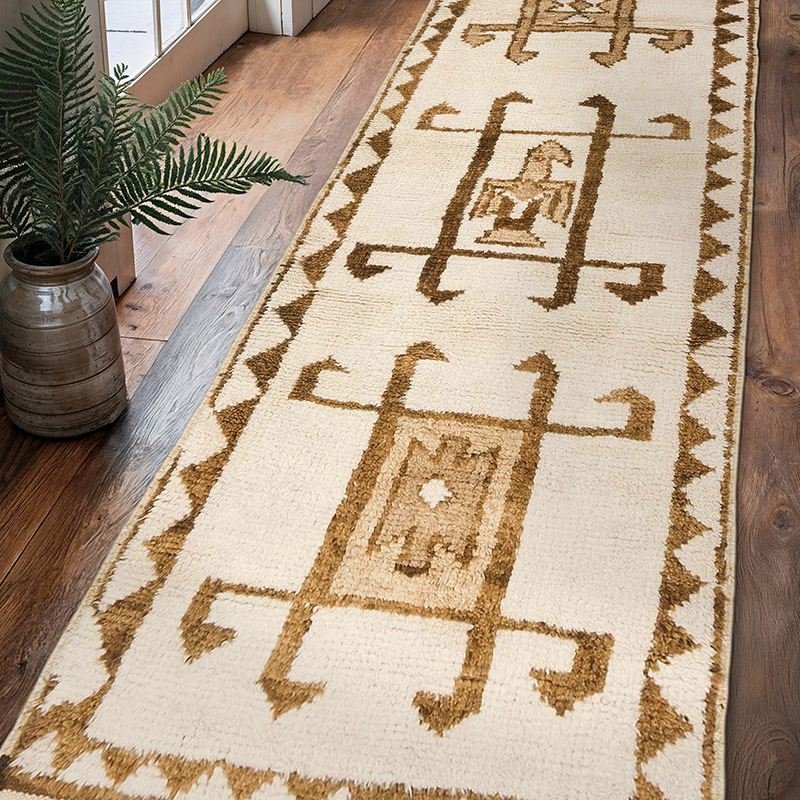 Vintage Tribal Runner Rug - 3'  x 10' 2" (36" x 122") - K0083773