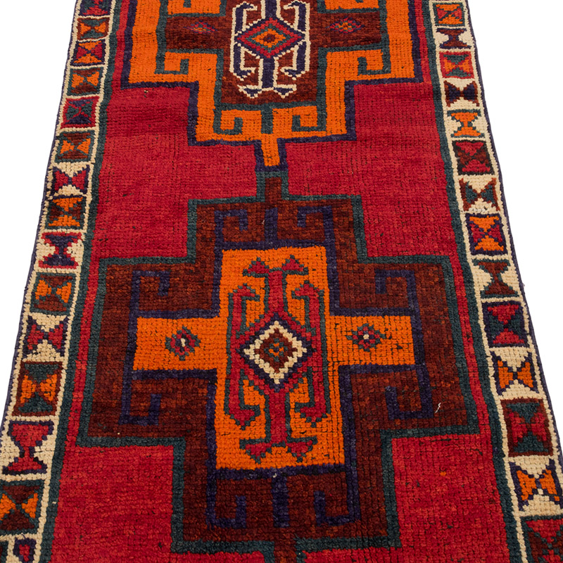 Alfombra Vintage de pasillo - 93 cm x 312 cm - K0083775