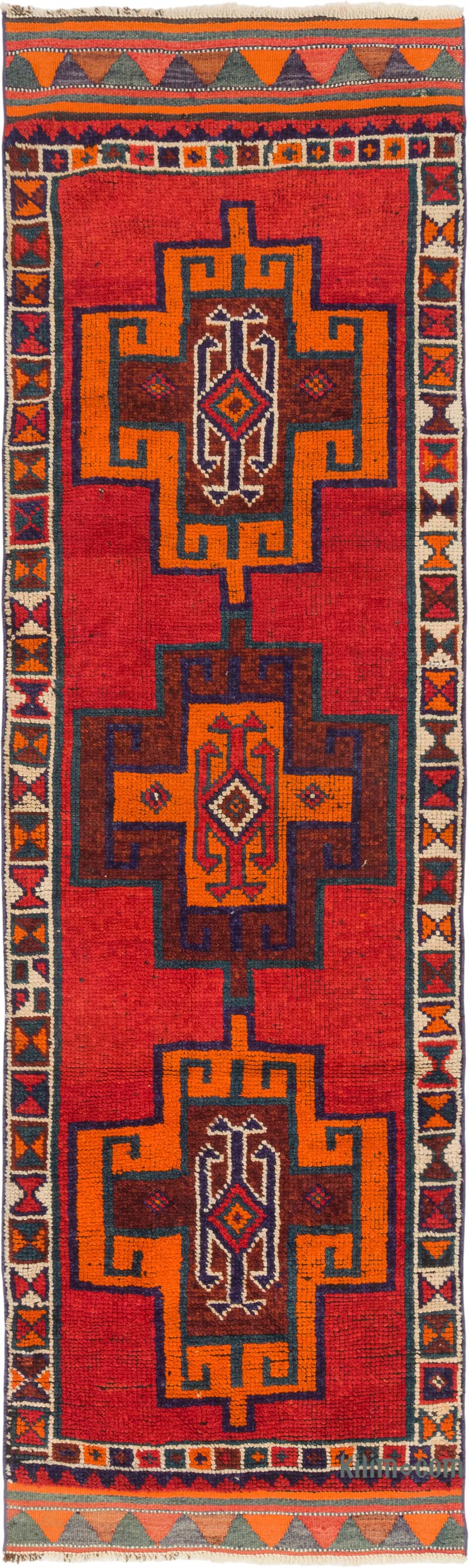 Alfombra Vintage de pasillo - 93 cm x 312 cm - K0083775