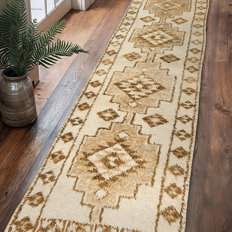 Alfombra Vintage de pasillo - 87 cm x 366 cm - K0083776