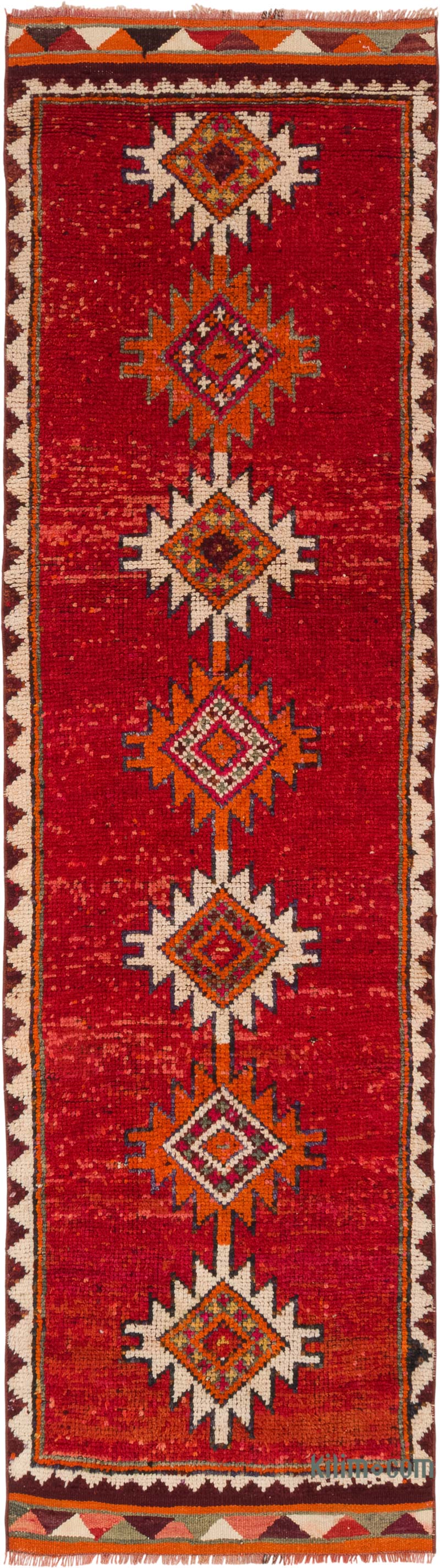 Vintage Tribal Runner Rug - 3'  x 10' 7" (36" x 127") - K0083778