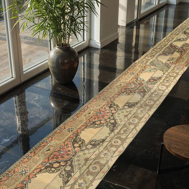 Alfombra Turca Vintage de pasillo - 69 cm x 670 cm - K0083782