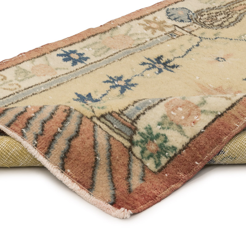 El Dokuma Vintage Halı - 85 cm x 131 cm - K0083787