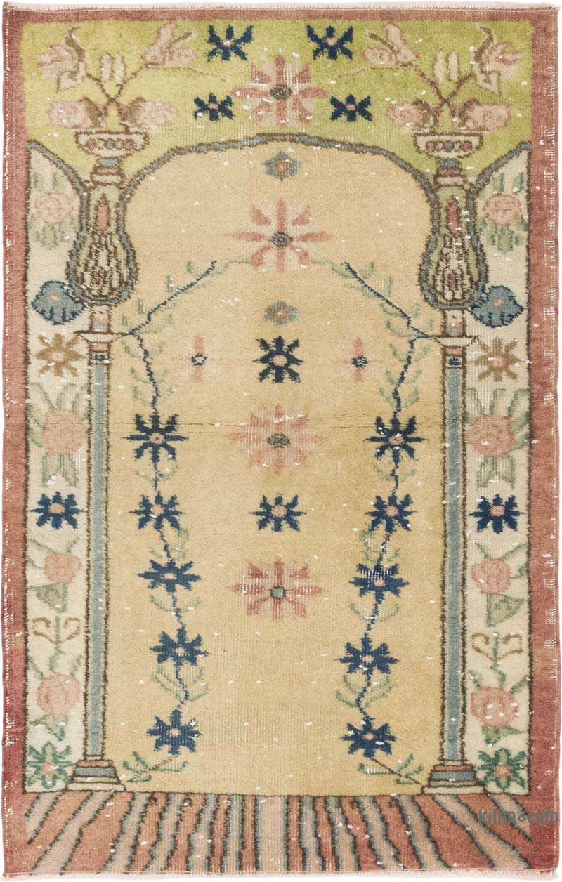 El Dokuma Vintage Halı - 85 cm x 131 cm - K0083787