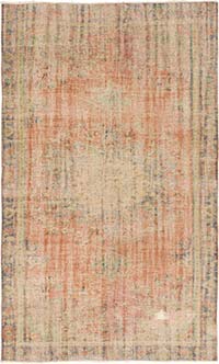 Vintage Turkish Hand-Knotted Rug - 5' 9" x 9' 5" (69" x 113")