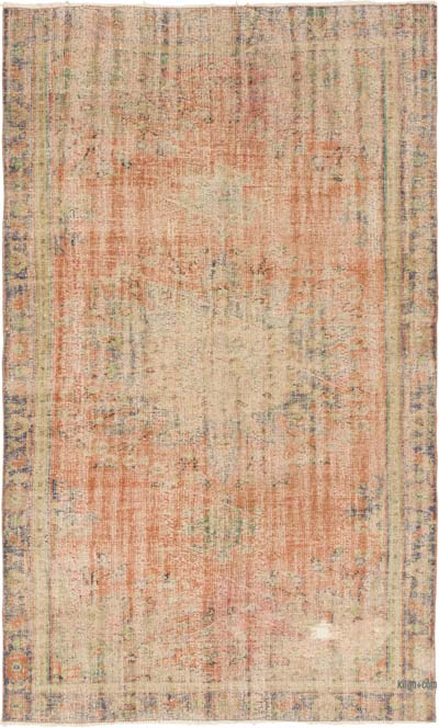 Alfombra Vintage Turca Anudada a Mano - 174 cm x 286 cm