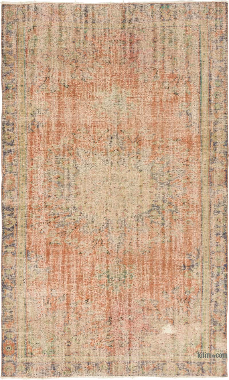 Vintage Turkish Hand-Knotted Rug - 5' 9" x 9' 5" (69" x 113") - K0083789