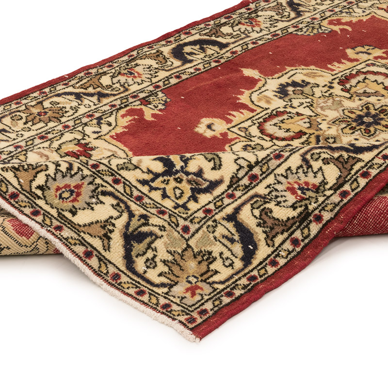 Vintage Turkish Hand-Knotted Rug - 4'  x 7'  (48" x 84") - K0083791
