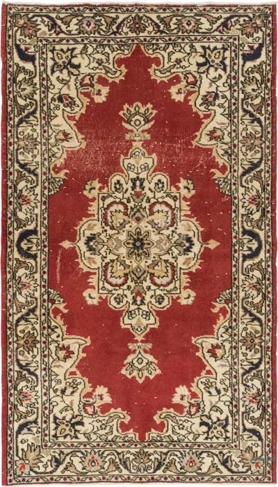 Vintage Turkish Hand-Knotted Rug - 4'  x 7'  (48" x 84")