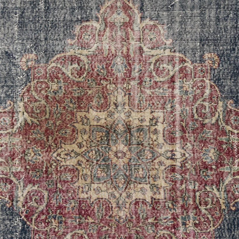 Alfombra Vintage Turca Anudada a Mano - 207 cm x 194 cm - K0083792
