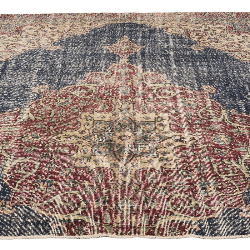 Alfombra Vintage Turca Anudada a Mano - 207 cm x 194 cm - K0083792