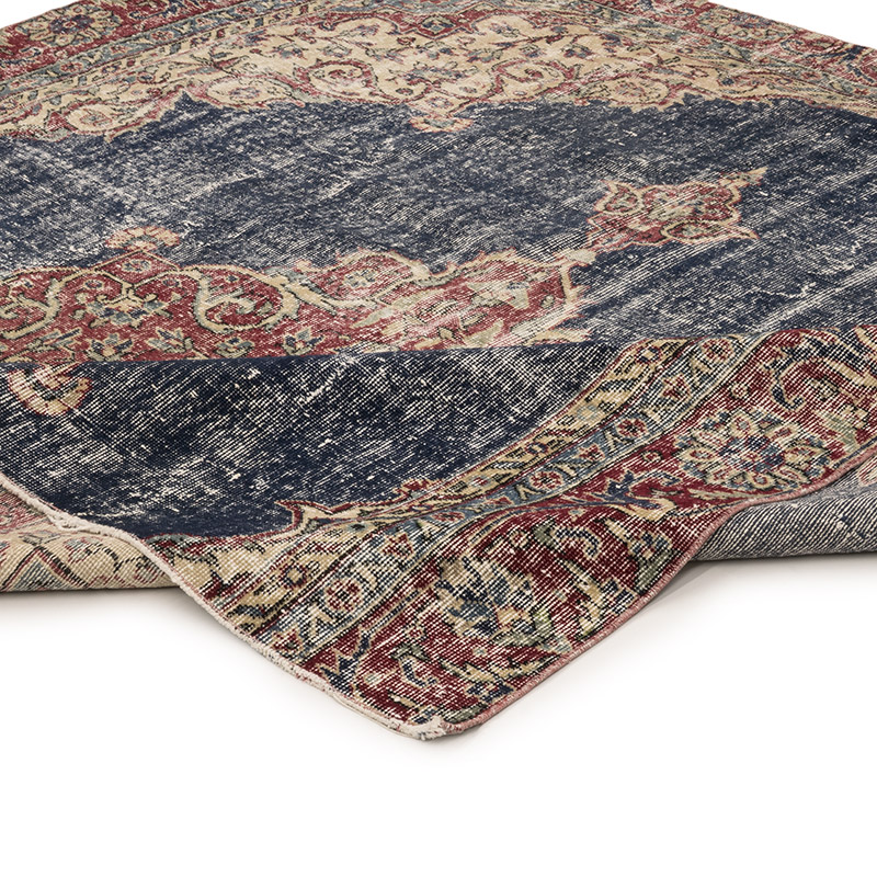 Alfombra Vintage Turca Anudada a Mano - 207 cm x 194 cm - K0083792