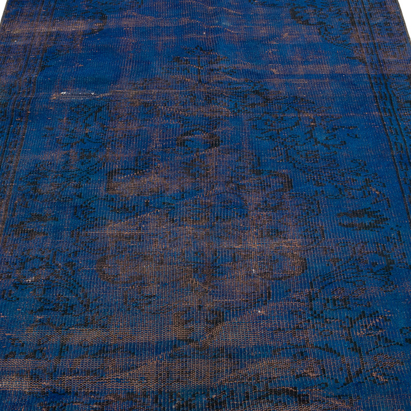 Boyalı El Dokuma Vintage Halı - 132 cm x 246 cm - K0083794