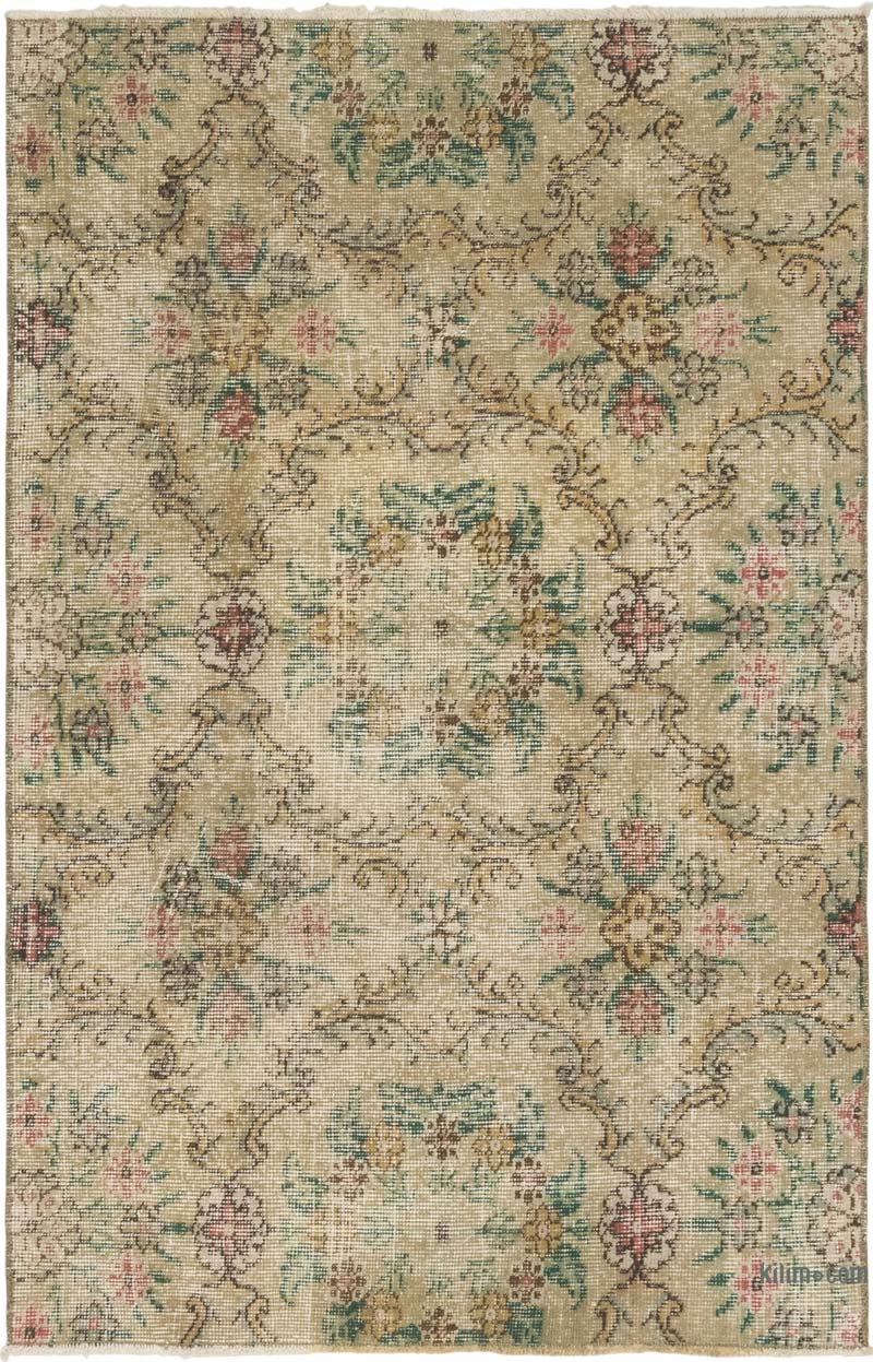Vintage Turkish Hand-Knotted Rug - 3' 2" x 4' 11" (38" x 59") - K0083795