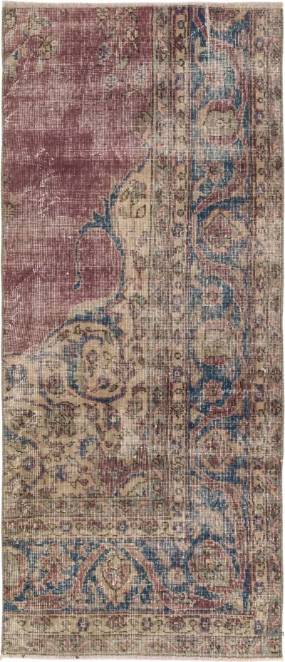 Alfombra Vintage Turca Anudada a Mano - 74 cm x 169 cm