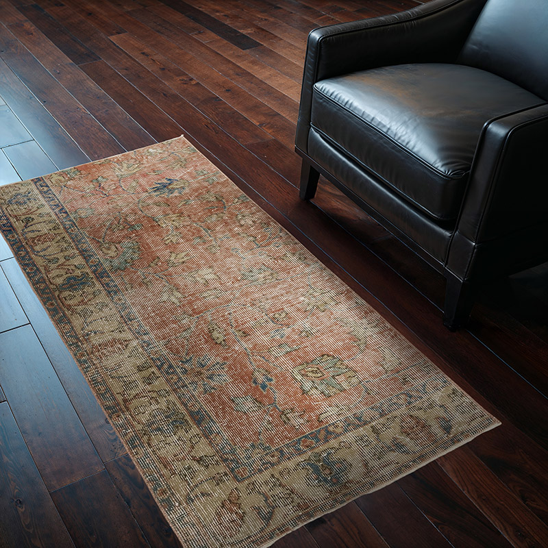 Alfombra Vintage Turca Anudada a Mano - 73 cm x 146 cm - K0083798