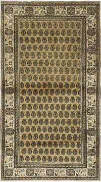 Vintage Turkish Hand-Knotted Rug - 3' 10" x 6' 11" (46" x 83")