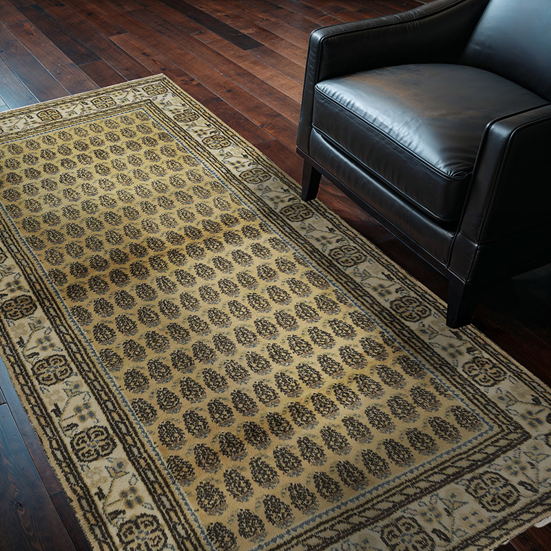 Vintage Turkish Hand-Knotted Rug - 3' 10" x 6' 11" (46" x 83") - K0083801