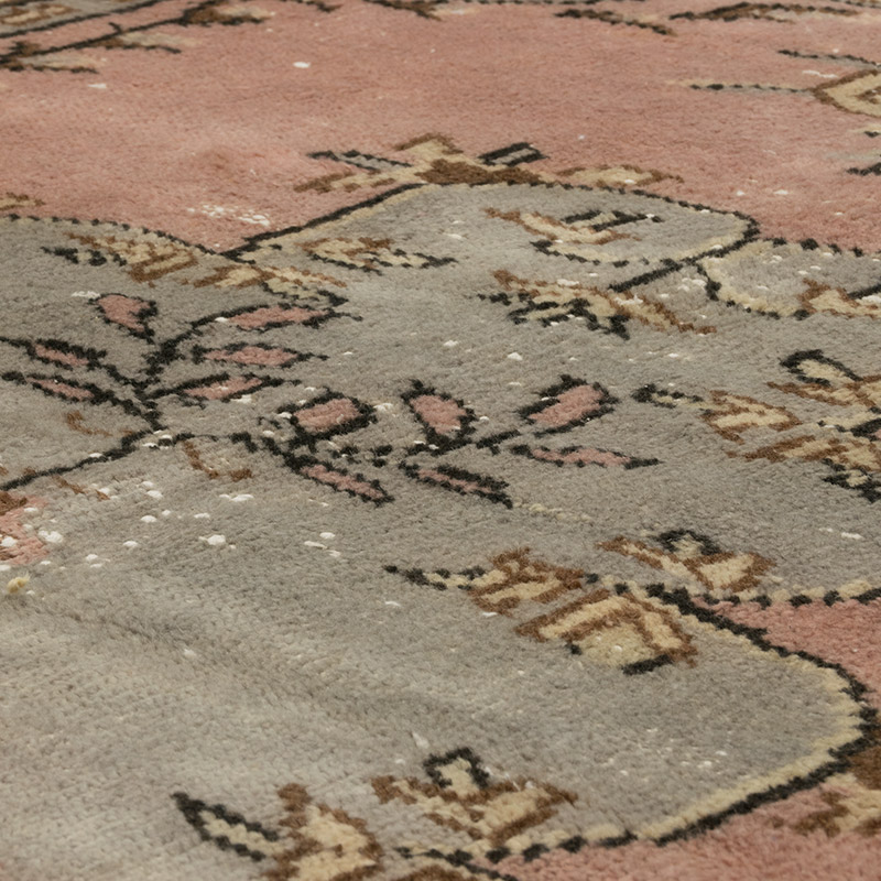 Alfombra Vintage Turca Anudada a Mano - 142 cm x 262 cm - K0083804