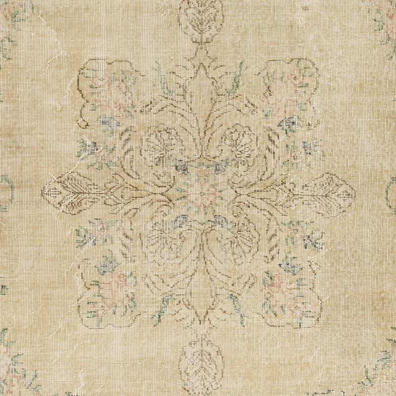 Alfombra Vintage Turca Anudada a Mano - 206 cm x 316 cm - K0083807