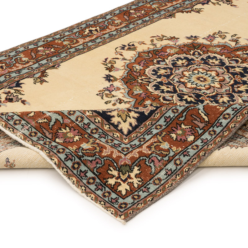 Vintage Turkish Hand-Knotted Rug - 4' 10" x 7' 11" (58" x 95") - K0083808