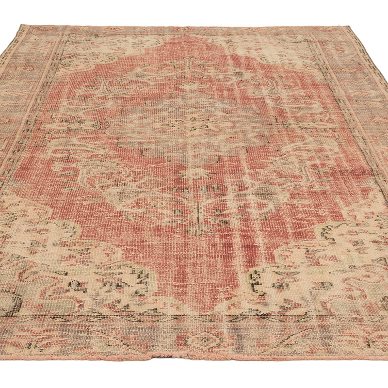 Vintage Turkish Hand-Knotted Rug - 6'  x 8' 8" (72" x 104") - K0083809