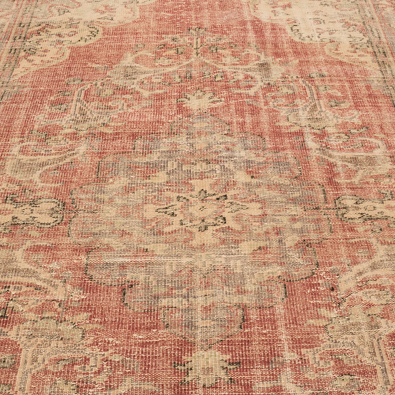 Vintage Turkish Hand-Knotted Rug - 6'  x 8' 8" (72" x 104") - K0083809
