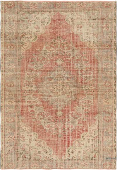 Alfombra Vintage Turca Anudada a Mano - 184 cm x 263 cm