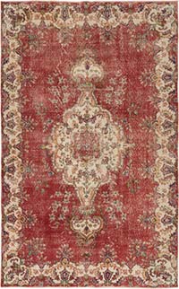 Alfombra Vintage Turca Anudada a Mano - 171 cm x 275 cm