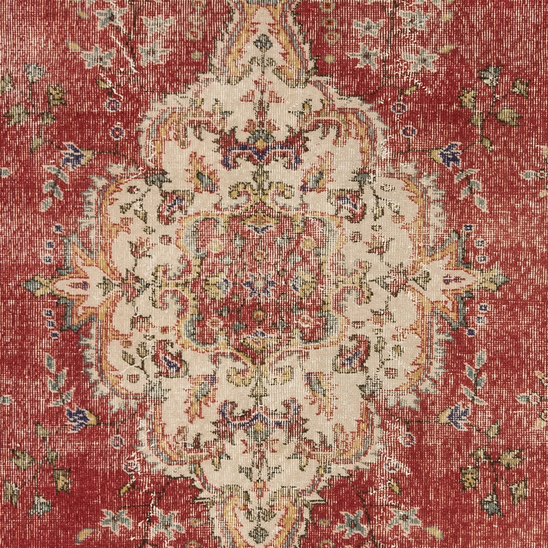 Vintage Turkish Hand-Knotted Rug - 5' 7" x 9'  (67" x 108") - K0083810